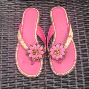 by Brighton Pink Leather Sandals